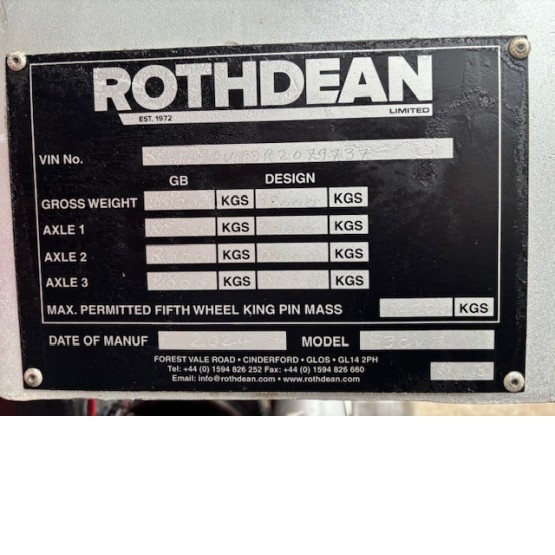 2024 Rothdean VACUUM TANKER in Vacuum Tankers Trailers